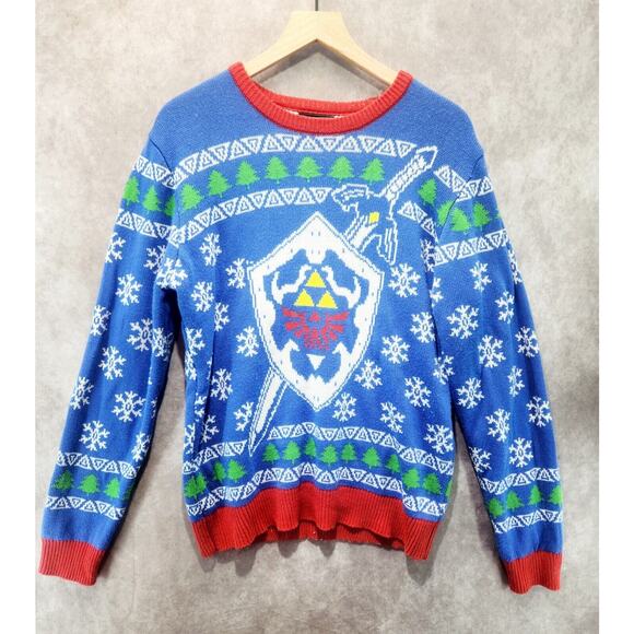 Zelda Other - The Legend of Zelda Ugly Christmas Sweater Large Holiday Nintendo Geeknet EUC